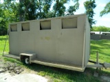 All Steel Recycle Trailer, small wheels, bumper pull, no title, shop made, bill of sale only.