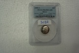 2005-S Silver US Dime, PCGS graded Proof 69 Deep Cameo, 90% Silver