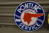 Pontiac Service, red, white & blue, 30