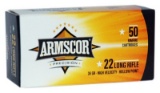 ONE THOUSAND ROUNDS of Armscor .22LR High Velocity, 36 Grain, Lead Hollow Point Cartridges, One $