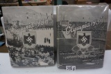NAZI Olympics 1936, Volume 1 and Volume 2, both one money, with dust jackets. complete. awesome find