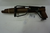 M30 Carbine Custom Wood FOLDING Stock, Paratroopers. Note: top is stained darker than lower