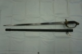 CA 1880's Prussian Sword, Sting Ray Skin Handle, with scabbard, 36