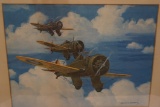Print of U.S. 1934 Aircraft by Charles H. Hubbell. Boeing P-26A 1933-1934, 17