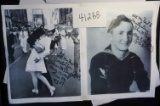 Two (2) Photos of Signed be Glenn McDuffie personlized to  Constantin. The Famouse Kiss, end of WWII