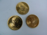 (3) 1980 Marian Anderson American Arts Gold Coins, US MINT All One Money, We Ship. Estate Find