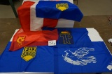Seven Small Flags incl Soviet, all one money