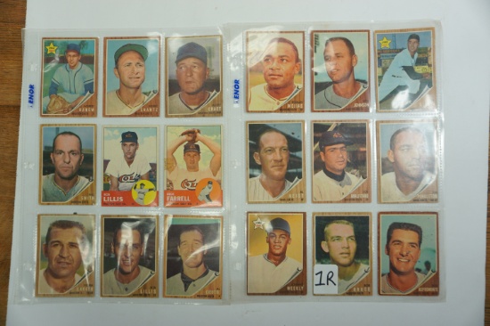 Eighteen (18) Houston Colt 45 Baseball Card Collection: (16) Cards from 1962 and (2) from 1963!