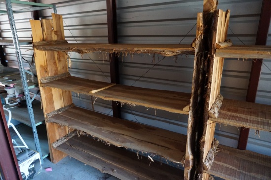 78"HX74"WX18"D split cedar shelves, 4 tier, pick-up only in Sealy, Texas
