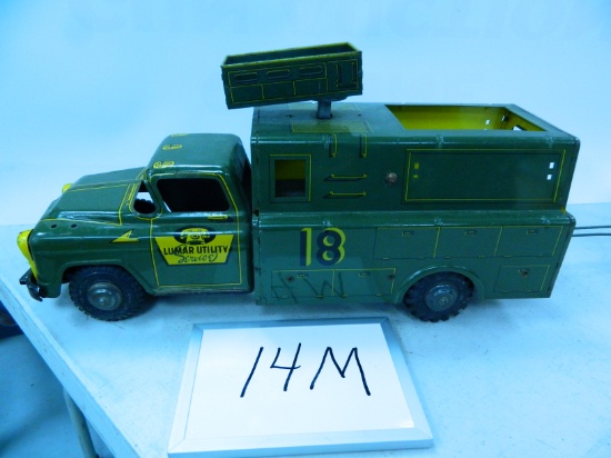 Vintage Lumar Utility Service Truck and Spool Trailer, J1455, Truck #18, Super Estate Find!