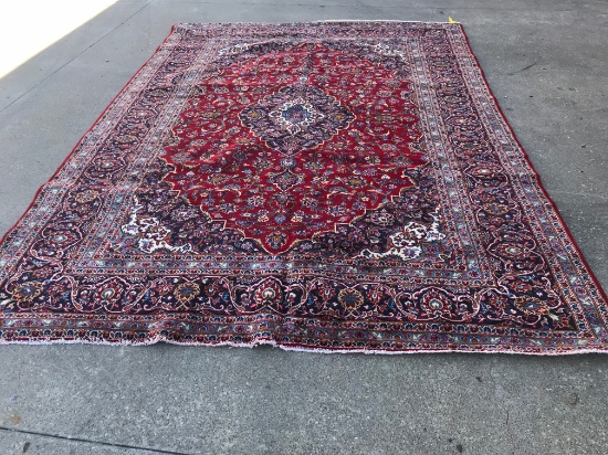 8'x11'6" Hand Knotted Persian KASHAN Rug, Hand Tied Carpet, Retail $8,000+, Shipping $75