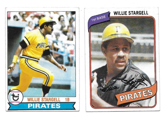 Two Card Lot of Hall of Famer Willie Stargell Cards