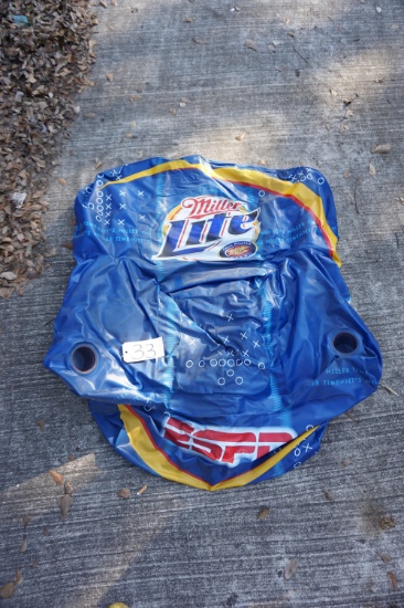 Miller Lite Blow Up Chair, ESPN Football Promo Item. aprox 3'x4'. We Will Ship