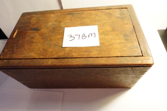 Very Old Mahogany Box with Sliding Top, Dove Tail Construction, Very Nice Estate Find, 19th Century