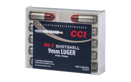 CCI/Speer, Shotshell, 9MM, Shotshell, #4 Shot Size, 10 Round Box  rs # 3712CC