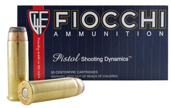 44 Remington Magnum: Fiocchi Shooting Dynamics Pistol 44A500, 44 Magnum, ws 240grain, 50 Count Box