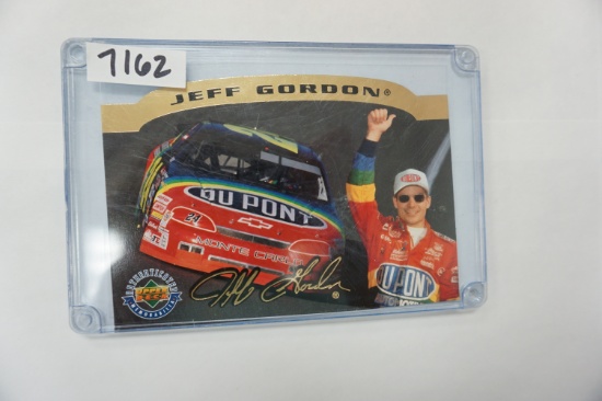 1996 Upper Deck Jeff Gordon '95 Points Champ #1330/2,500 Limited Edition Card, 3.5"x5", in holder