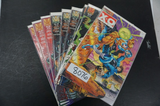 Bulk Lot incl 9 Comics: X-O Manowar Vol. 1 (1992-1996) Valiant, Yearbook #1, (2) #60, (3) #63, (3)