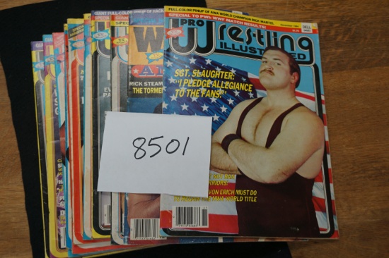 Eleven (11) Issues of Pro Wrestling Illustrated from the year 1984, All One Money