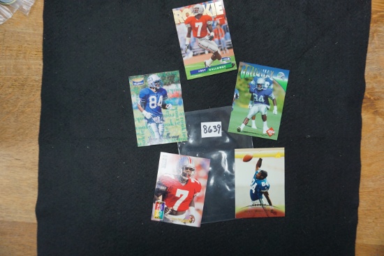 Five (5) Joey Galloway Rookie Cards, All One Money. WR