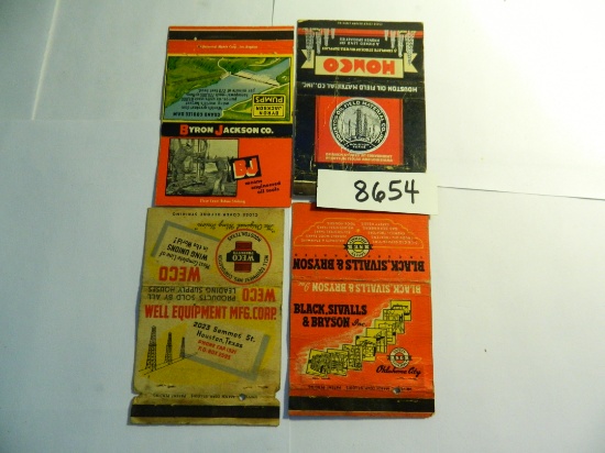 Four (4) 1940's Matchbook Covers, All One Money