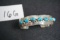 Sarah Chee Navajo handmade Sterling Silver and Turquoise Bracelet