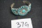 Zeta Begay  Navajo handmade sterling silver and Turquoise bracelet