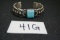 Martha Cayatineto Navajo handmade sterling silver and turquoise bracelet, high quality Native