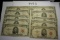 TEN (10) 1963 & 1953 Red Seal $5 U.S. Notes, All One Money. Estate Find!