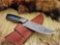 Handmade Damascus Blade Knife with Micarta Handle, Hunting Knife.