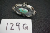 T Yazzie, Navajo Handmade Sterling Silver and Turquoise Ring.