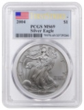 FIRST STRIKE 2004 Silver Eagle PCGS Graded MS69, One Ounce Fine Silver