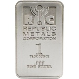 TEN (10) ONE Ounce .999 Fine Silver Bullion Bars, Manufacturer Our Choice of Current Inventory.