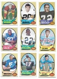 Lot of (9) vintage 1970 Topps Football Cards