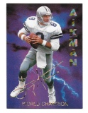 Sports Edition Troy Aikman Dallas Cowboys Gold Facsimile Signature World Champion Card