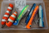 Six (6) Saltwater Lures incl. Komodo, Wombat, Yo-Zuri, Goannaa. All Are Used. Austin, Texas Estate