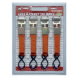 4 piece Ratchet Tied Downs, NEW IN PACKAGE