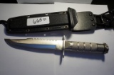 11.75 stainless Steel Survival Knife, Fixed Blade, compass, dry storage, un-used