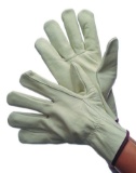 TWELVE (12) X The money:Grain Cowhide Leather Driver Gloves w/ Straight Thumb - Size: MEDIUM
