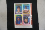 UNCUT! 1991 Topps Magazine Baseball Cards (Inserts to Magazine): Cal Ripken Jr, Dave Winfield, Bo