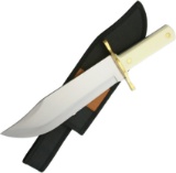 Bowie with White Bone Handle, Caterpillar Premium, CAT403