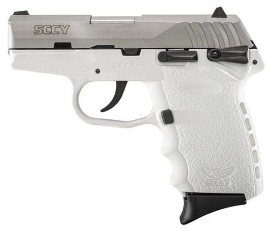 SCCY Industries CPX1TTWT CPX-1  9mm 10 Shot White/Stainless