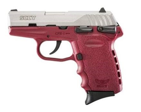SCCY Industries CPX1TTWT CPX-1  9mm 10 Shot CRIMSON/Stainless