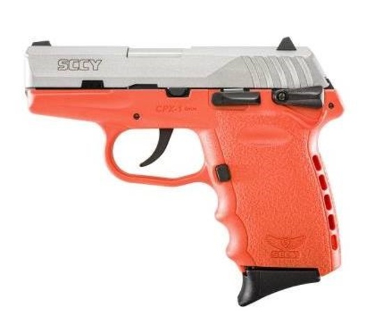 SCCY, NEW IN BOX: SYCPX-1TTOR CPX-1 9MM SS/ORANGE 10+1 SFTY ORANGE POLYMER FRAME 9mm Pistol