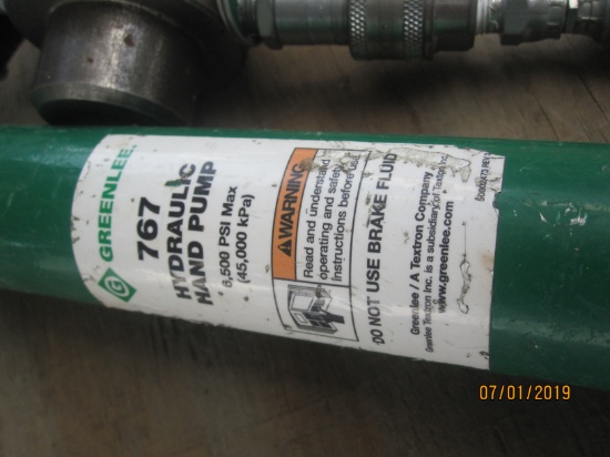 Greenlee Hydraulic Hand Pump