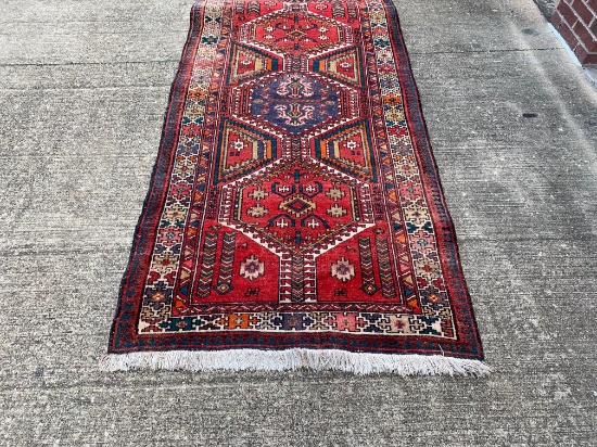 3'8"x7' Tribal Hand Tied Persian Rug, Hand Knotted Oriental Carpet. $2400 Retail Value