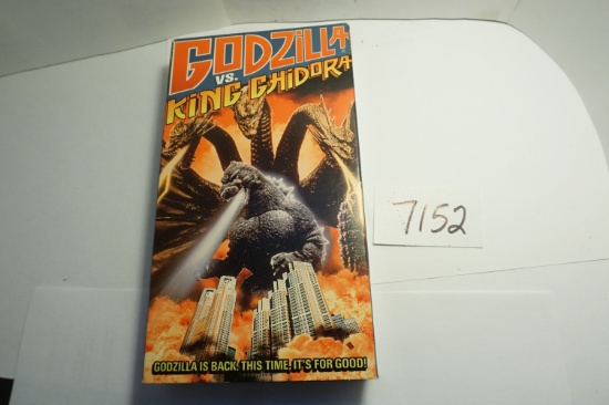 1998 Godzilla vs King Ghidora, VHS Tape with Jacket, japanese language dubbed in English. VHS format