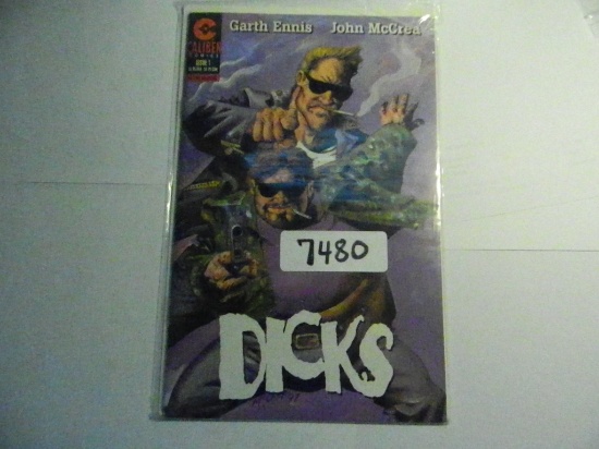 CALIBER Comics DICKS Issue #1 1997 ~ Mature ~ Ennis / McCrea