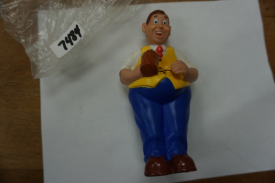 6.5" Beer Advertising plastic figure, estate find, near mint condition
