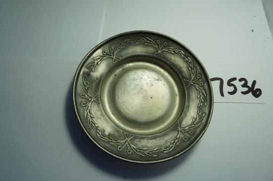 4.375" Pewter dish (made in Norway) Estate Find, Age & Purpose unknown.